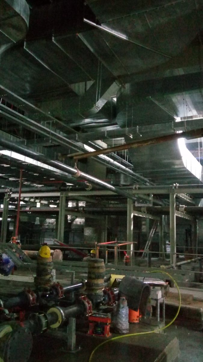 Endüstriyel tesiste mekanik tesisat ve boru hattı